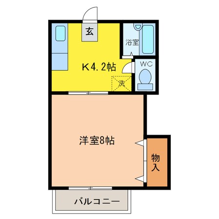 メゾンフォレストⅡの物件間取画像